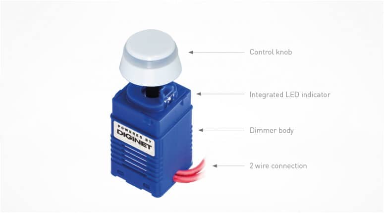 diginet medm dimmer mechanism with labelling